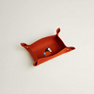HERMES スクエアトレイ　Africa animaux-blocks-change-tray--